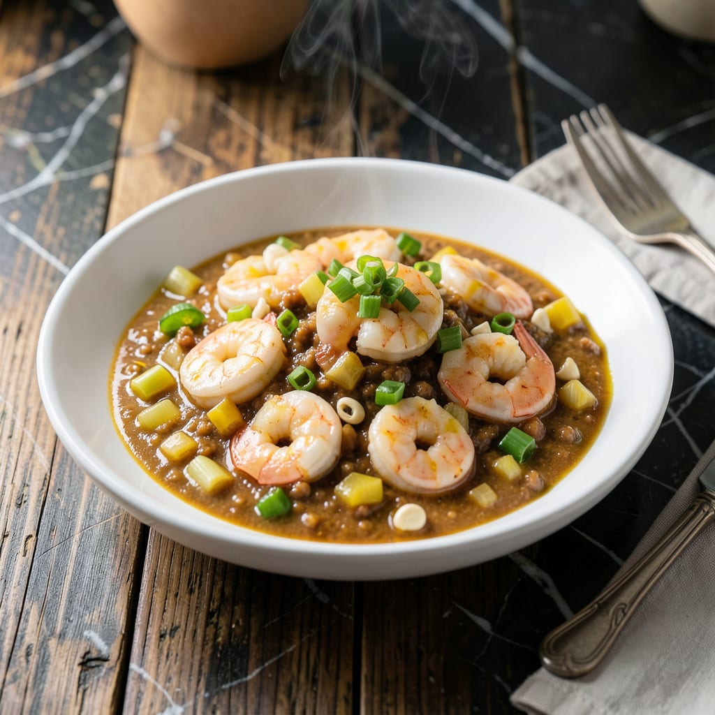 Complete Shrimp Etouffee Pappadeaux Recipe: Cajun Spiced Stew With Rich Roux Base overview image