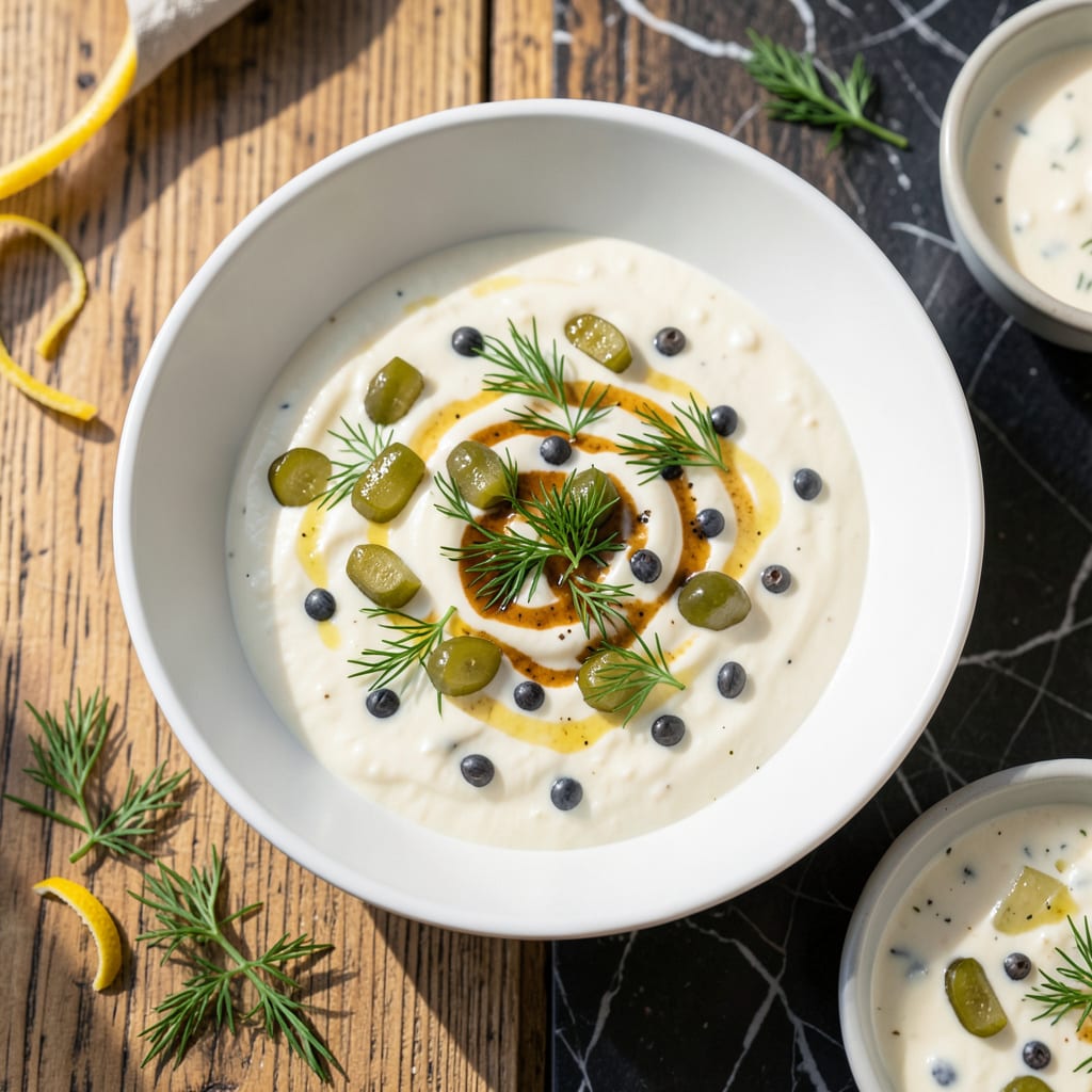 Skippers Tartar Sauce Recipe: Zesty Caper and Dill Creaminess illustration with key details