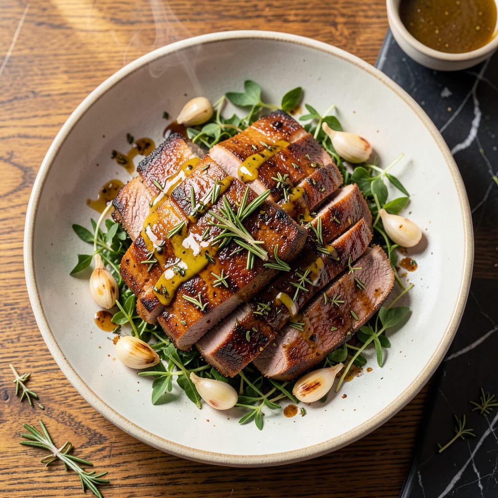 Smithfield Pork Loin Filet Recipe: Herb Crusted Elegance for Sunday Dinner illustration with key details