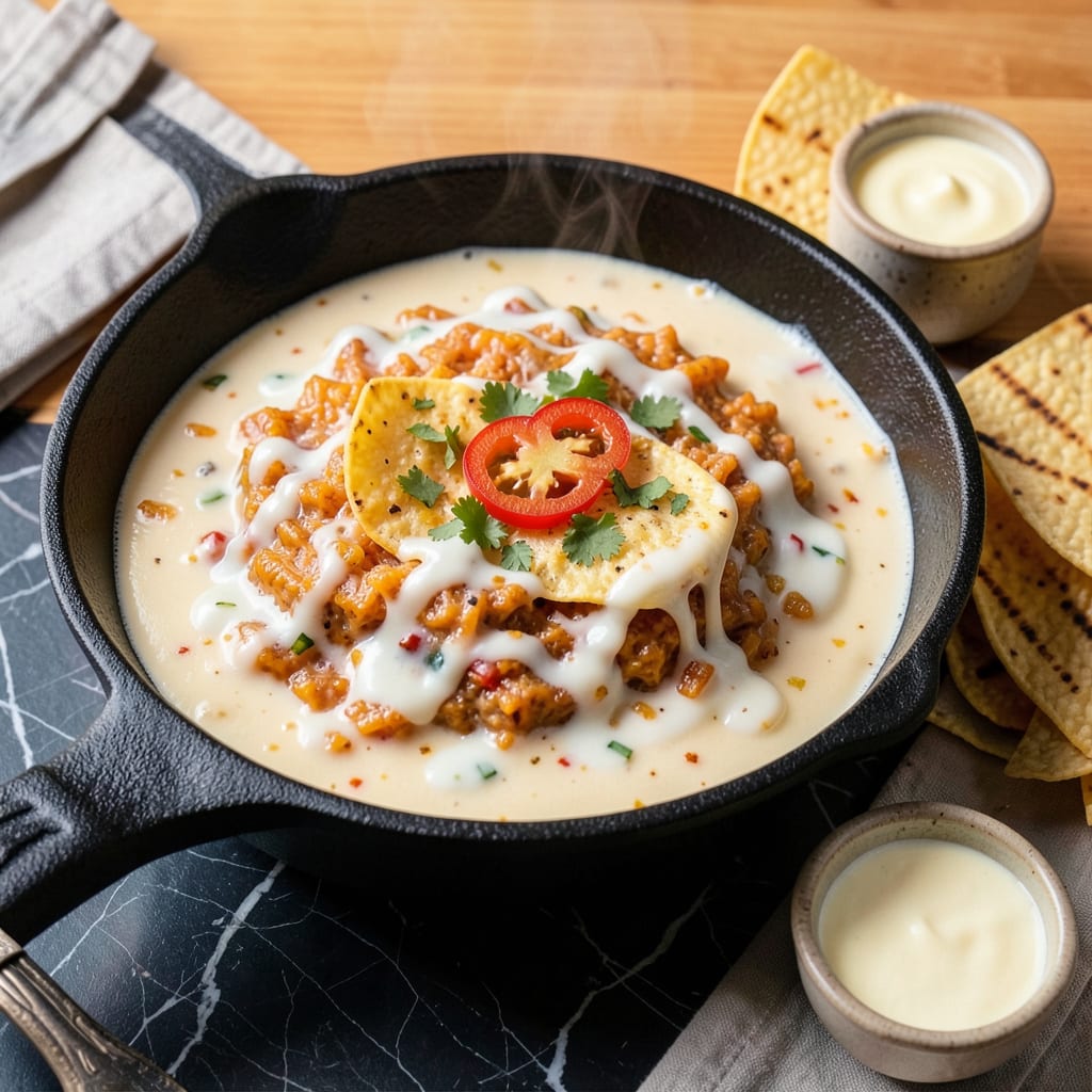 Visual representation of Sodium Citrate Queso Recipe: Ultra Smooth Melting Magic for Dips