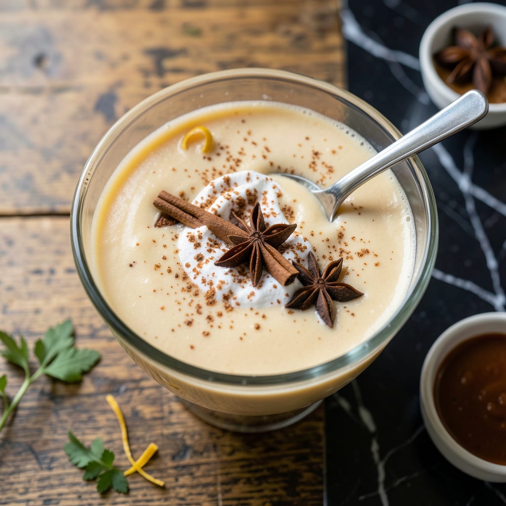 Southern Comfort Eggnog Recipe: Spiced Custard Nostalgia in a Glass example with annotations