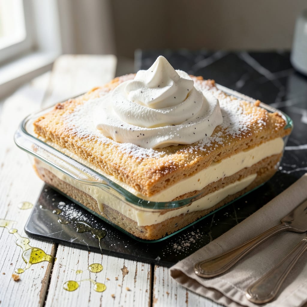 Visual representation of Southern Living Eclair Cake Recipe: No Bake Vanilla Cream Layers