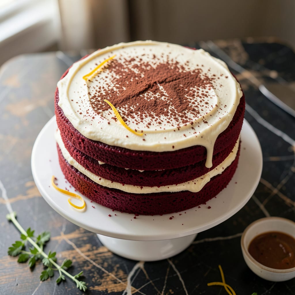 Southern Living Red Velvet Cake Recipe: Classic Layers With Cream Cheese Frosting detailed visual guide