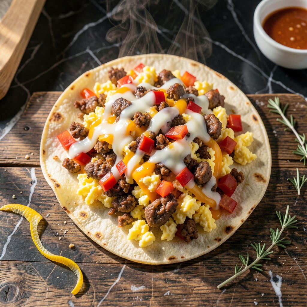 Starbucks Breakfast Burrito Recipe: Savory Egg and Cheese Wrap detailed visual guide