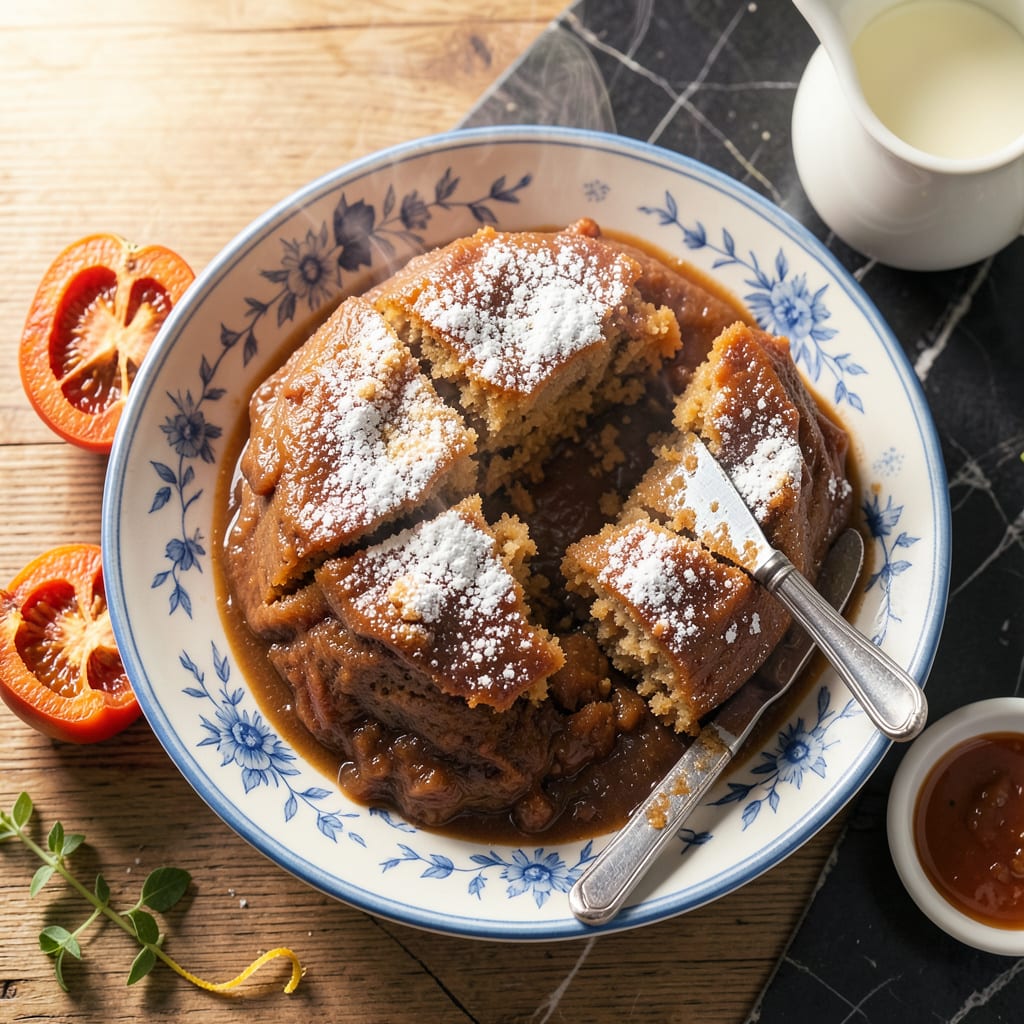 Visual representation of Steamed Persimmon Pudding Recipe: Old World Spice in a Moist Holiday Treat