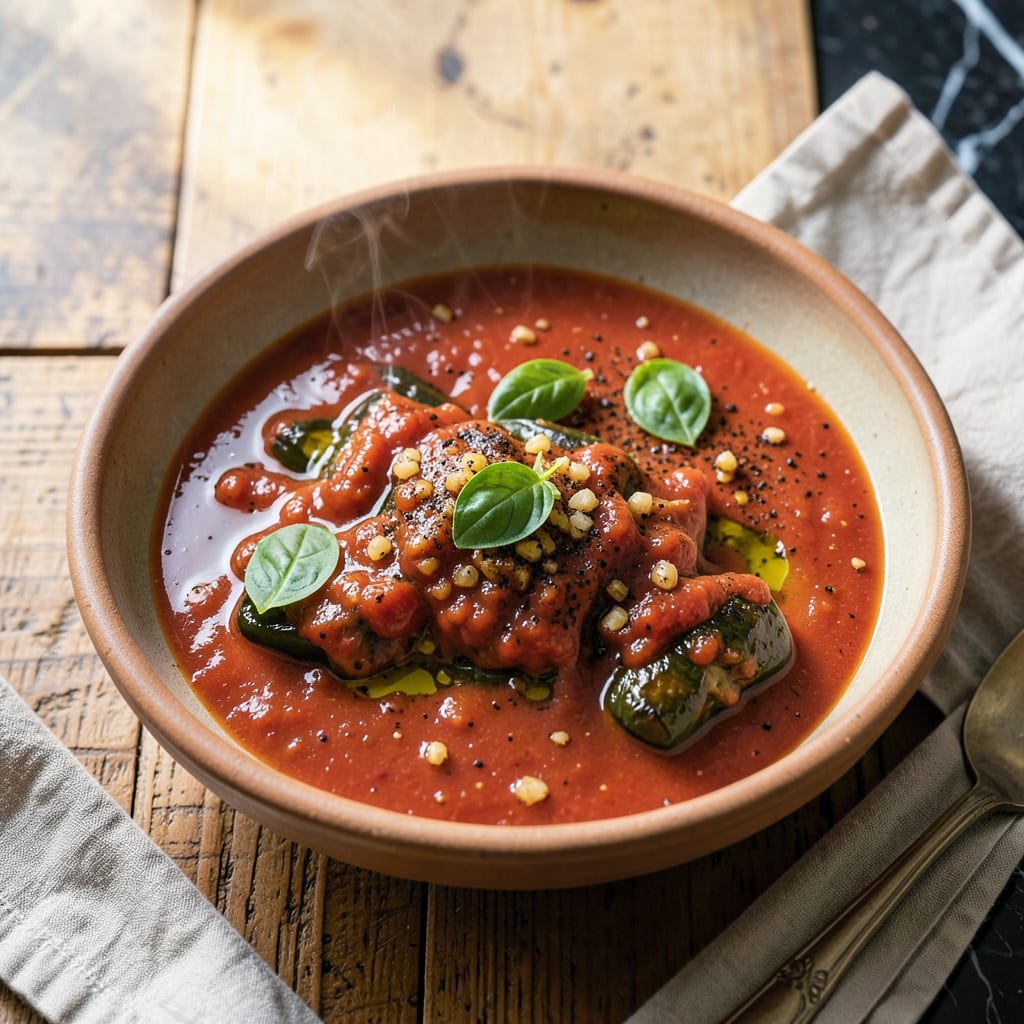Comprehensive Stuffed Peppers Sauce Recipe: Rich Tomato Herb Blend for Perfect Fillings visual reference