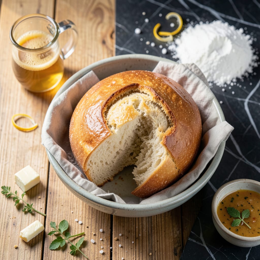sugar free white bread recipe example with annotations