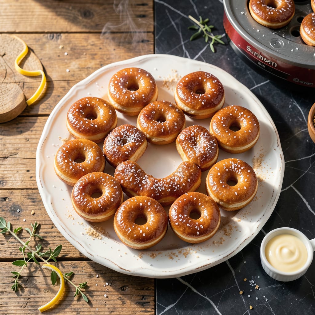 Sunbeam Donut Maker Recipe: Effortless HomemadeGlazed Rings example with annotations