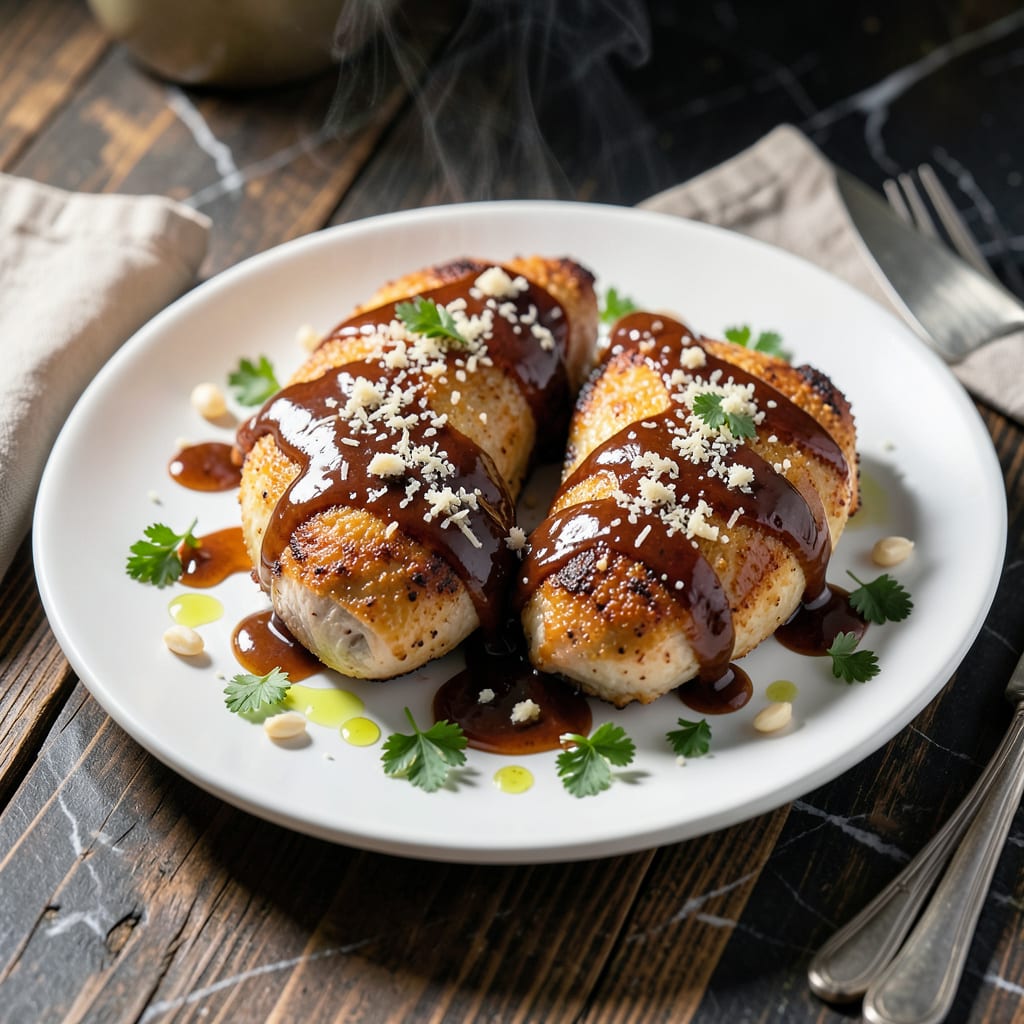 Complete Sweet Baby Ray's Garlic Parmesan Chicken Recipe: Saucy Skillet Delight in 30 Minutes overview image