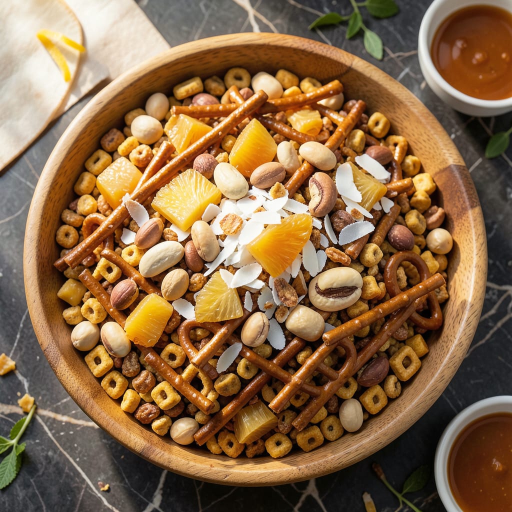 Sweet Chex Mix Recipe Hawaii: Tropical Snack with Crunchy Sweetness detailed visual guide