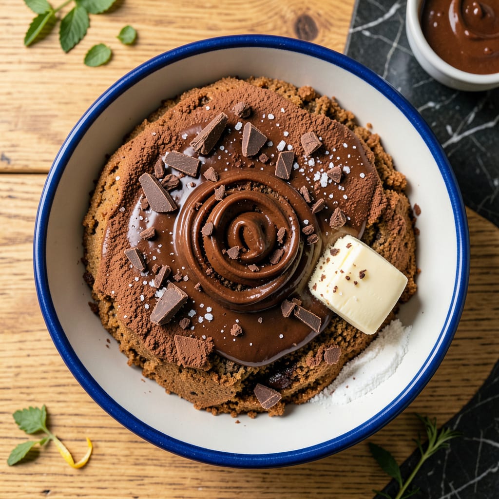 swiss chocolate cake recipe example with annotations
