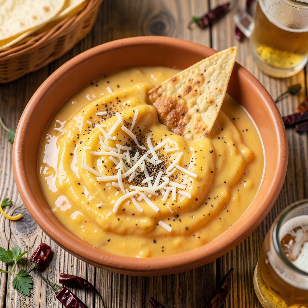 Taco Cabana Queso Recipe: Velvety Restaurant Style Dip at Home illustration with key details