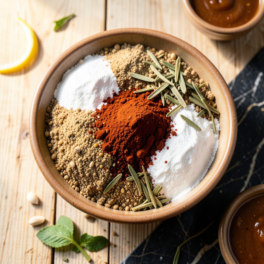 taco seasoning recipe for 1 pound of ground beef illustration with key details