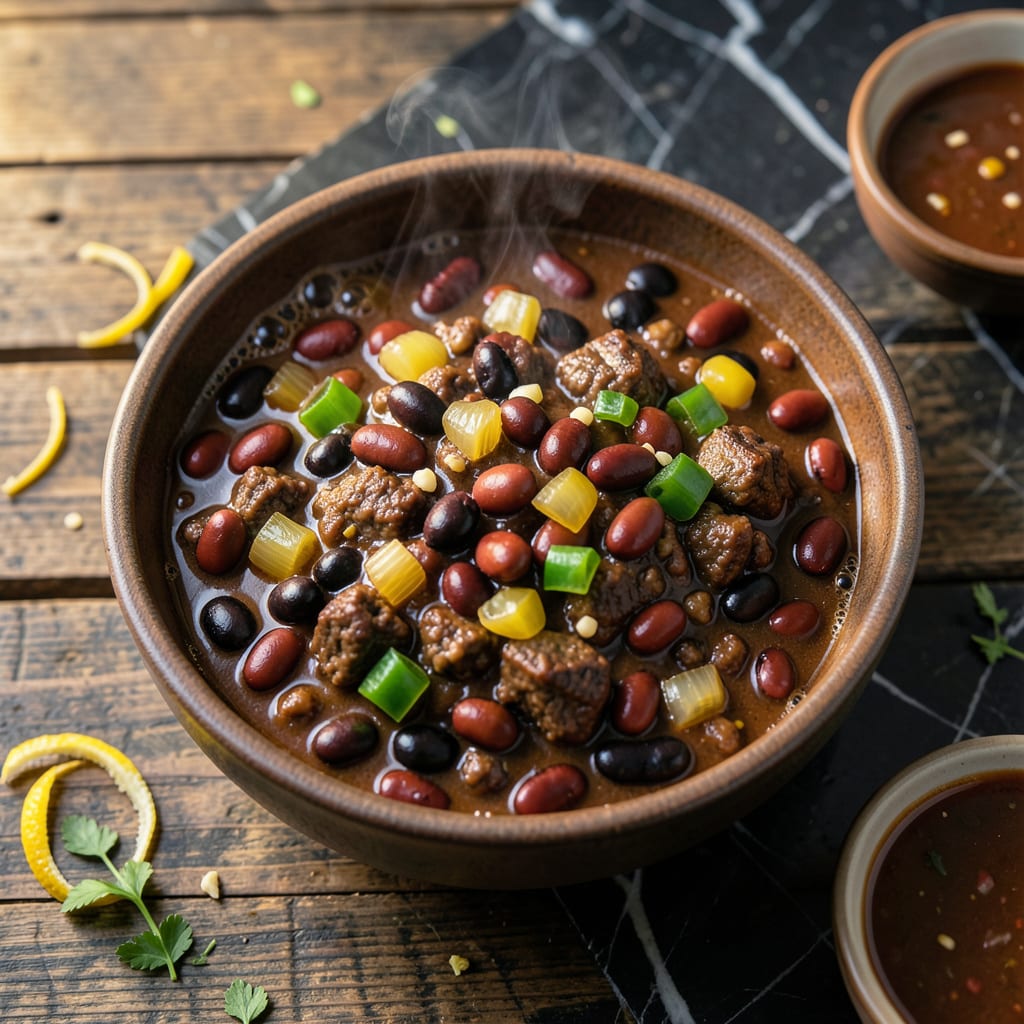 Visual representation of Ted's Montana Grill Chili Recipe: Smoky Beef and Bean Bowl of the West