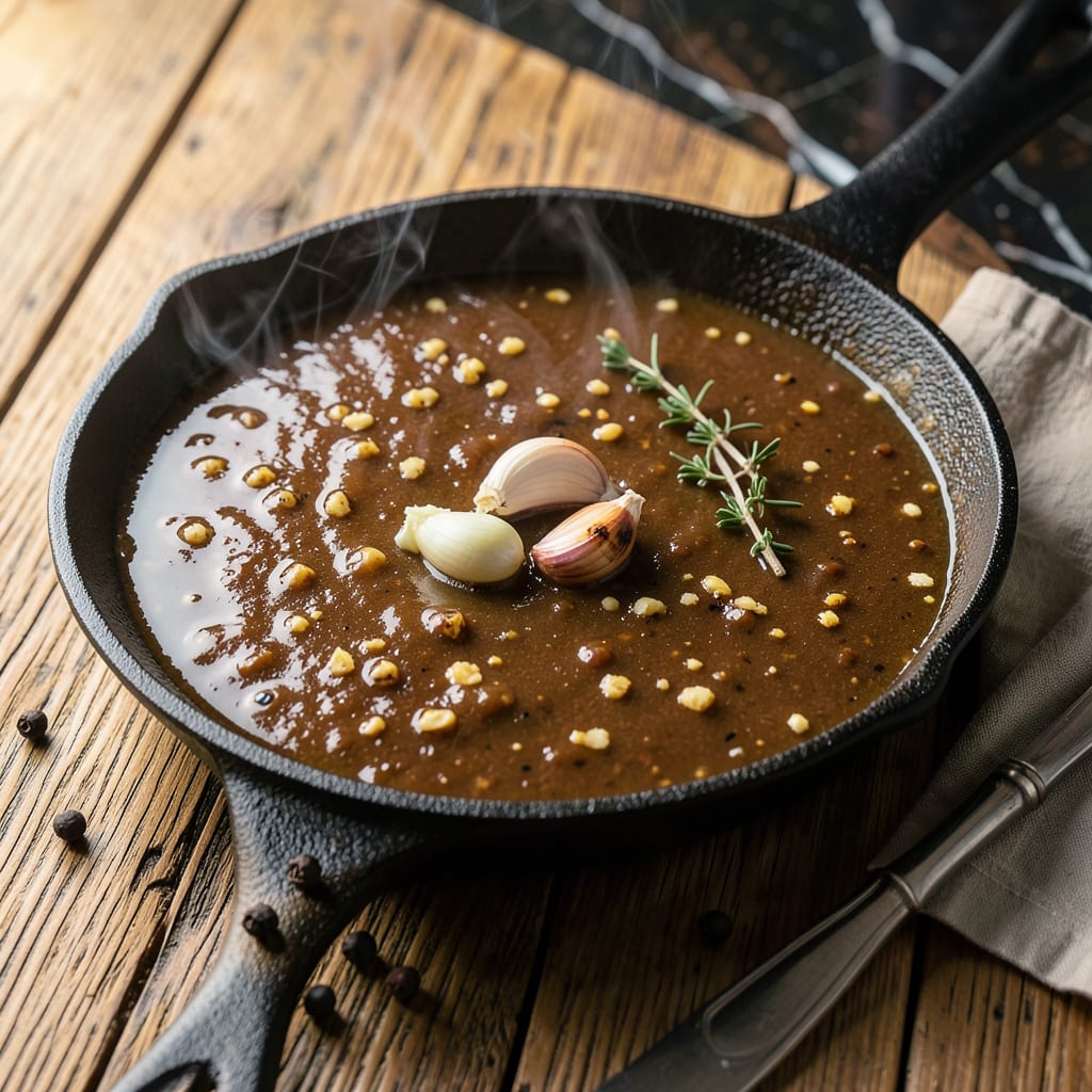 Texas Roadhouse Au Jus Recipe: Rich, Beefy Dip for Perfect French Dips example with annotations