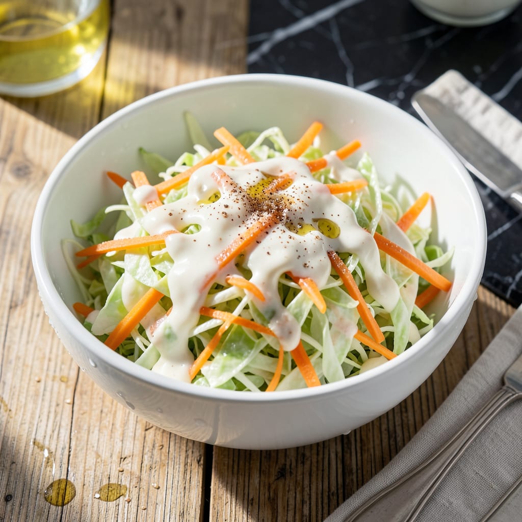 the pantry coleslaw recipe illustration with key details