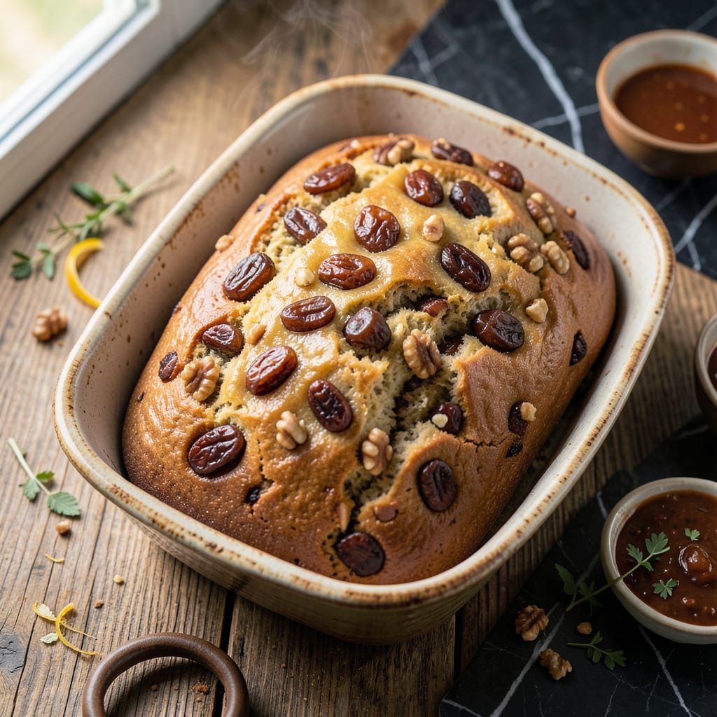 Comprehensive Thomas Date Nut Bread Recipe: Moist Sweetness With Crunchy Pecans visual reference