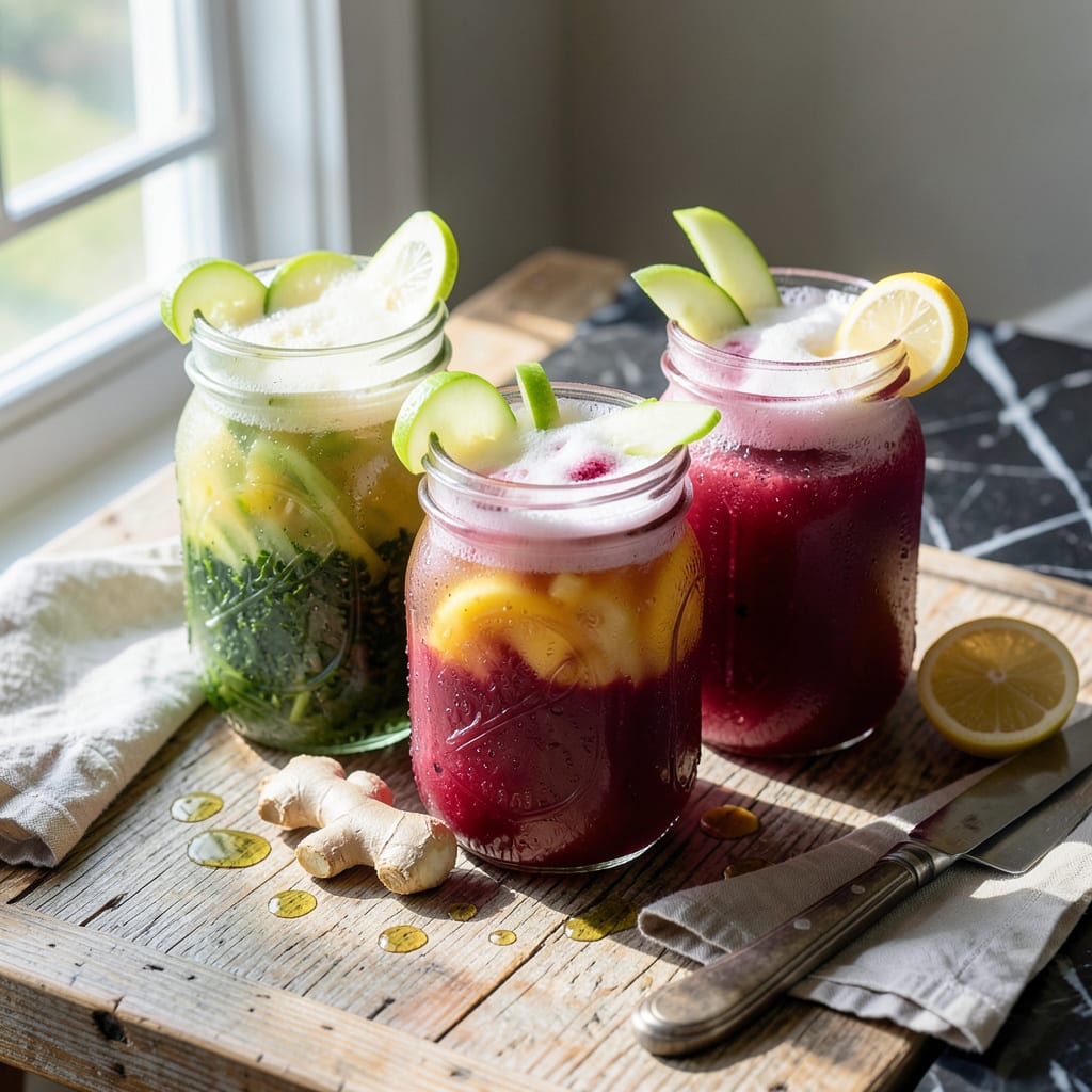 Three Day Juice Cleanse Recipe: Detoxifying Blend for Radiant Energy example with annotations