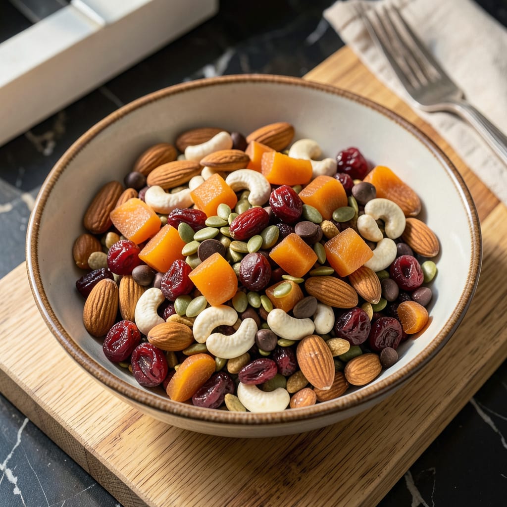 Trail Mix Recipe: Sweet, Salty, and Crunchy Energy Boost for Any Adventure example with annotations