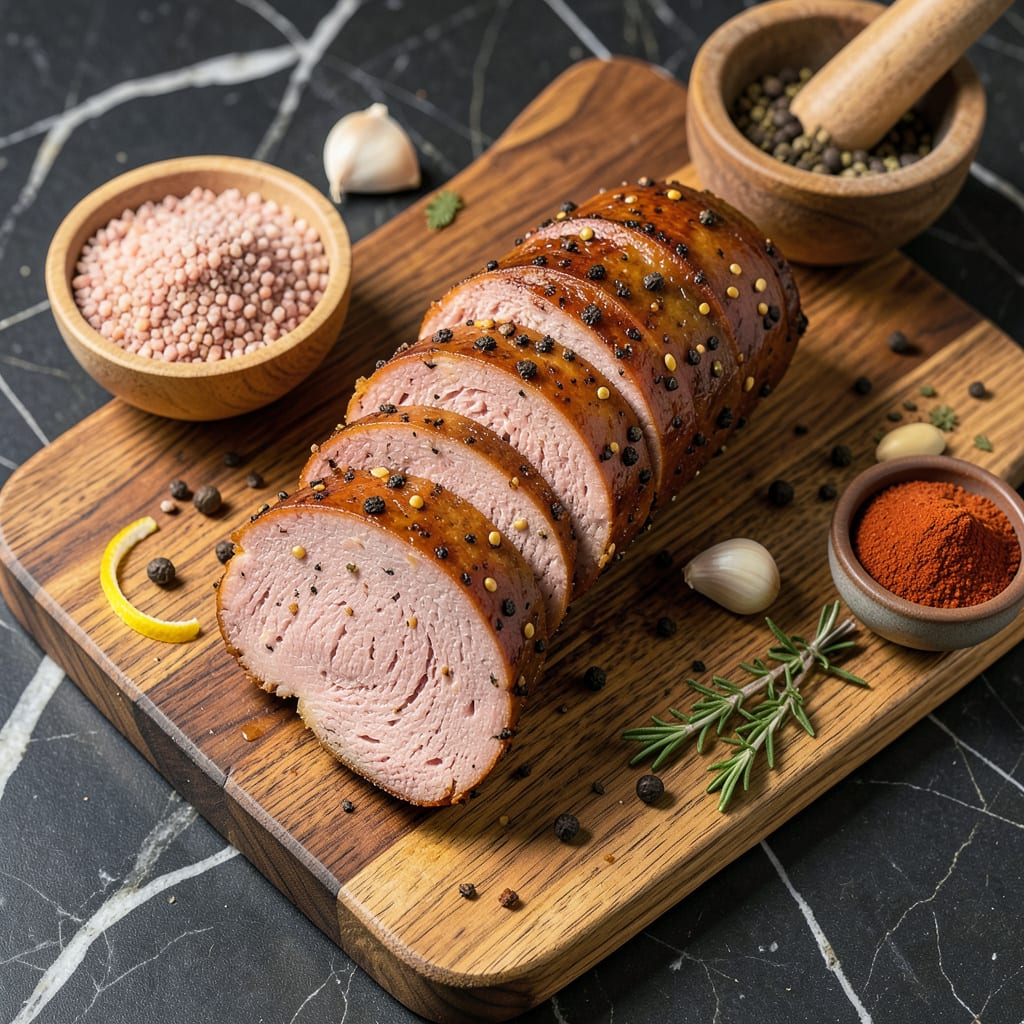 Turkey Summer Sausage Recipe: Smoky Spice for Snack Boards and Meals example with annotations