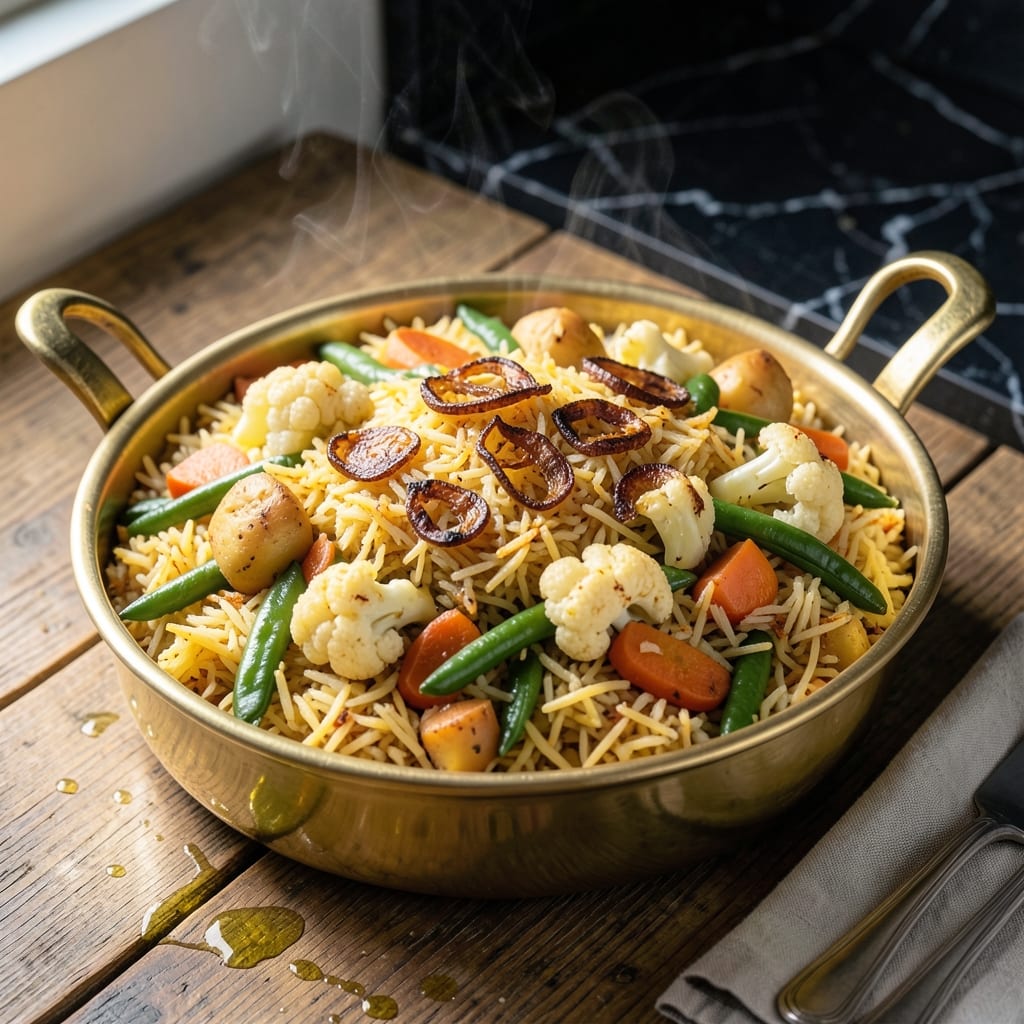veg biryani recipe in punjabi style detailed visual guide