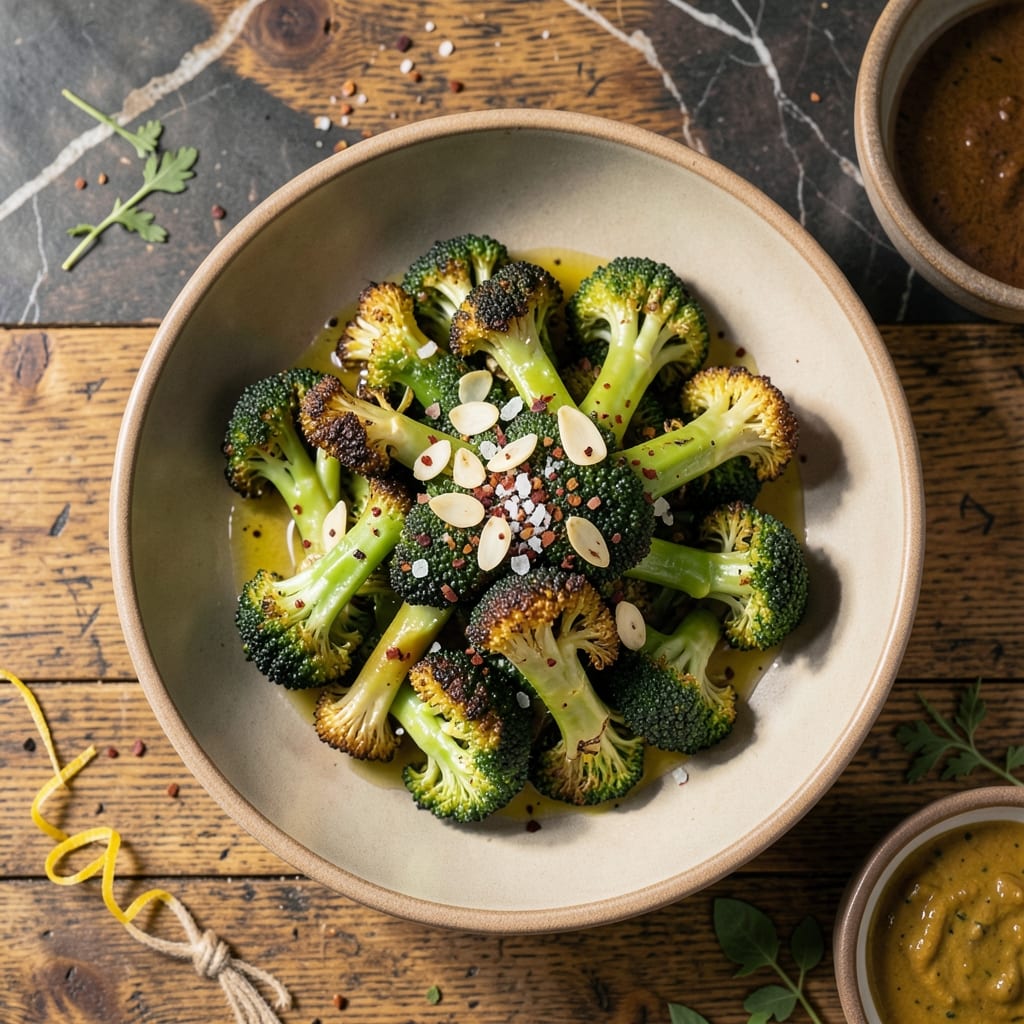 vegan broccoli recipe ideas illustration with key details
