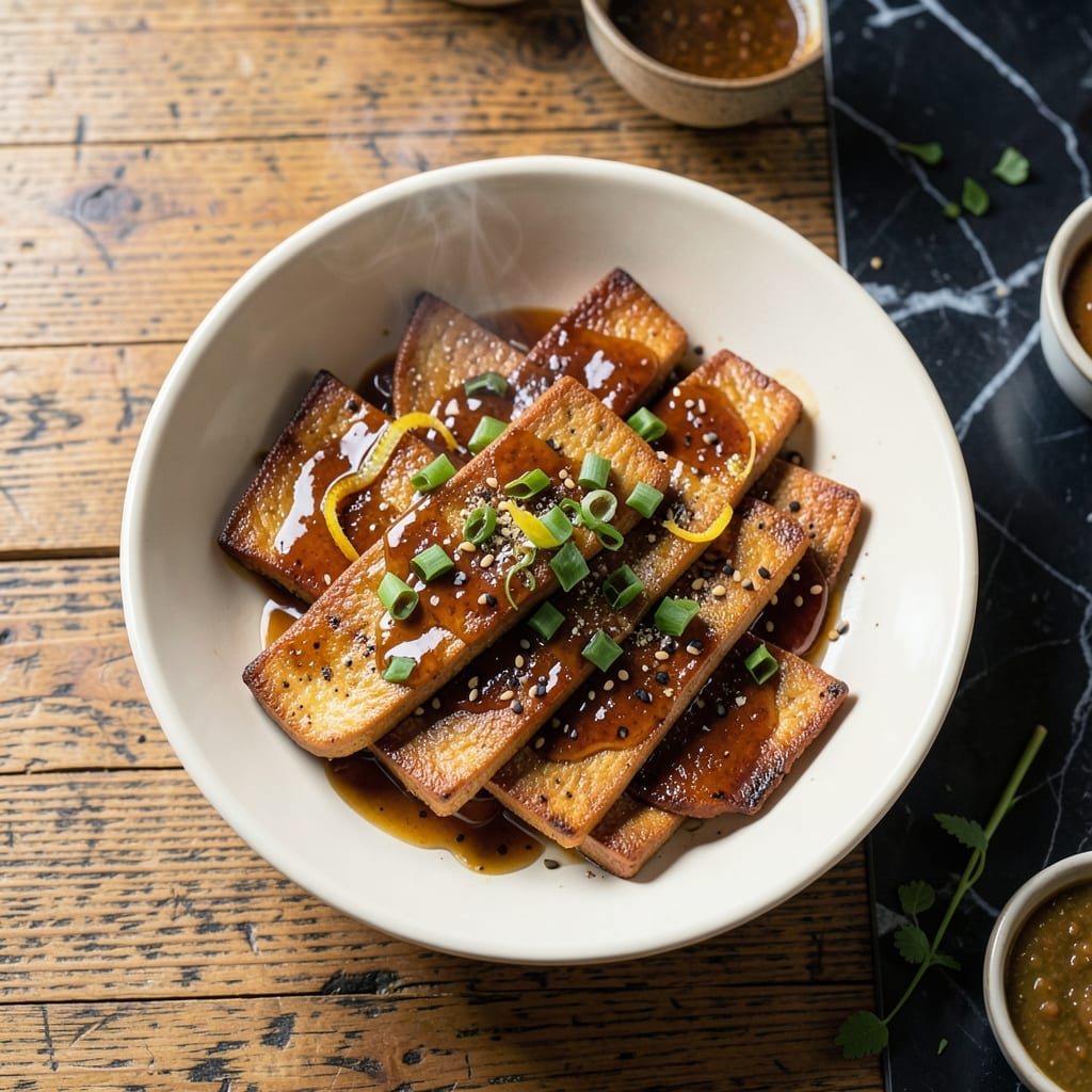Comprehensive vegan deli meat recipe tofu visual reference