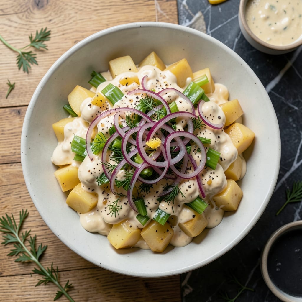 Comprehensive vegan potato salad recipe uk visual reference