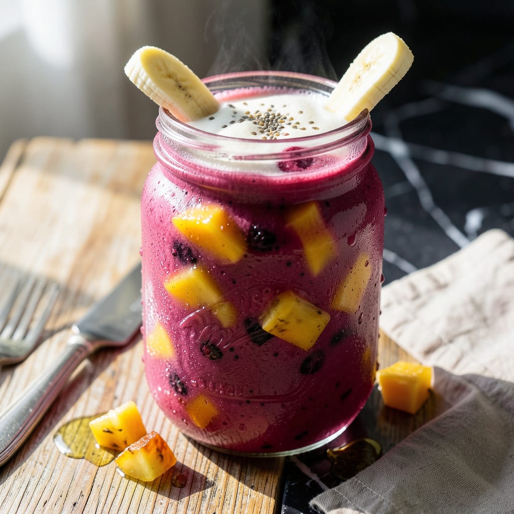 Very Berry Cranberry Tropical Smoothie Recipe: Vibrant Blend of Island Flavors detailed visual guide