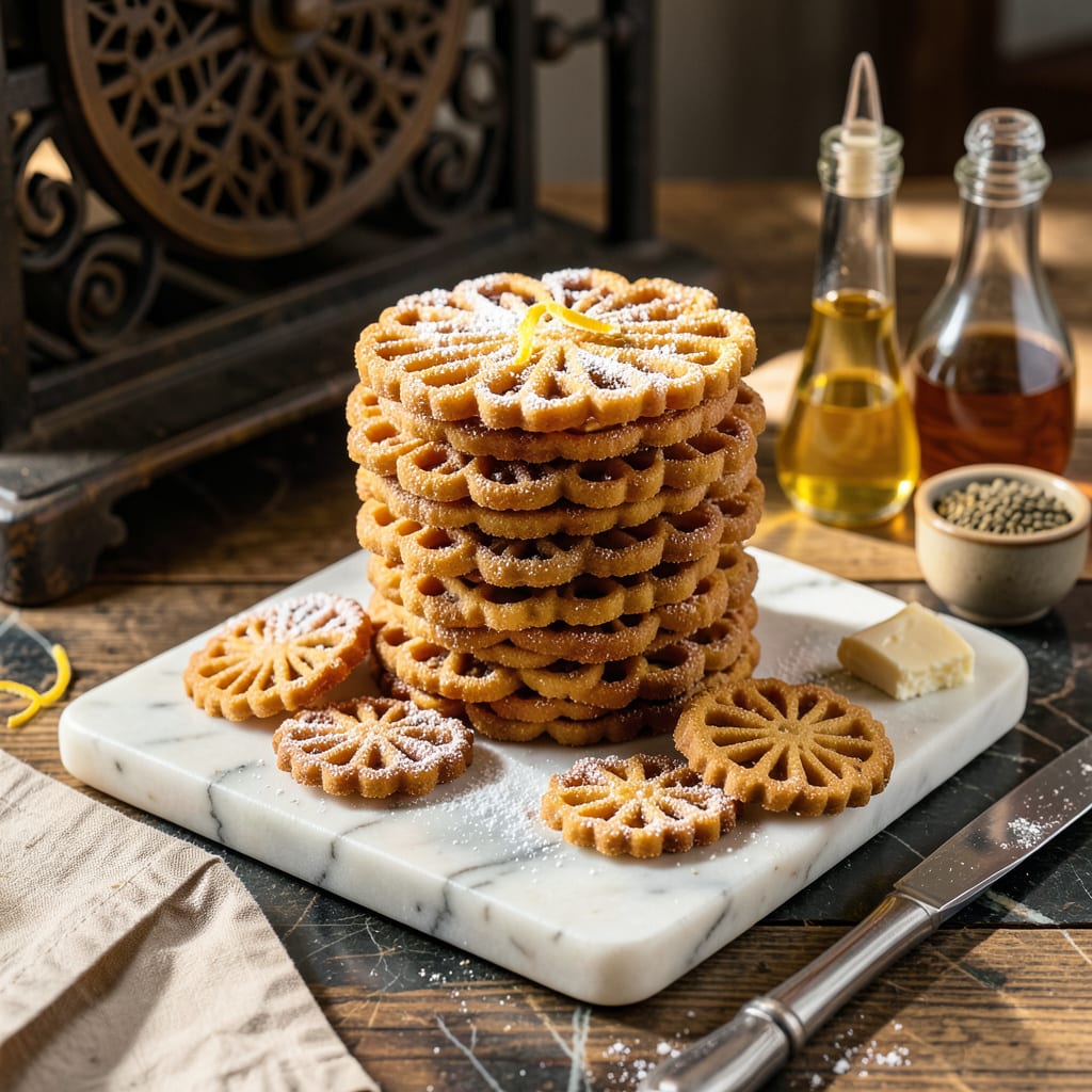 Complete Villaware Pizzelle Recipe: Classic Italian Waffle Cookies with Vanilla Anise Swirl overview image
