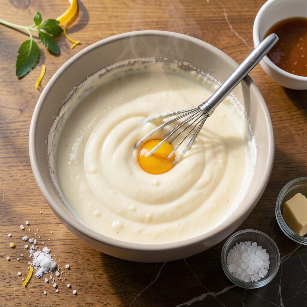 Visual representation of Waffle Batter Recipe No Baking Powder: Fluffy Texture With Simple Ingredients