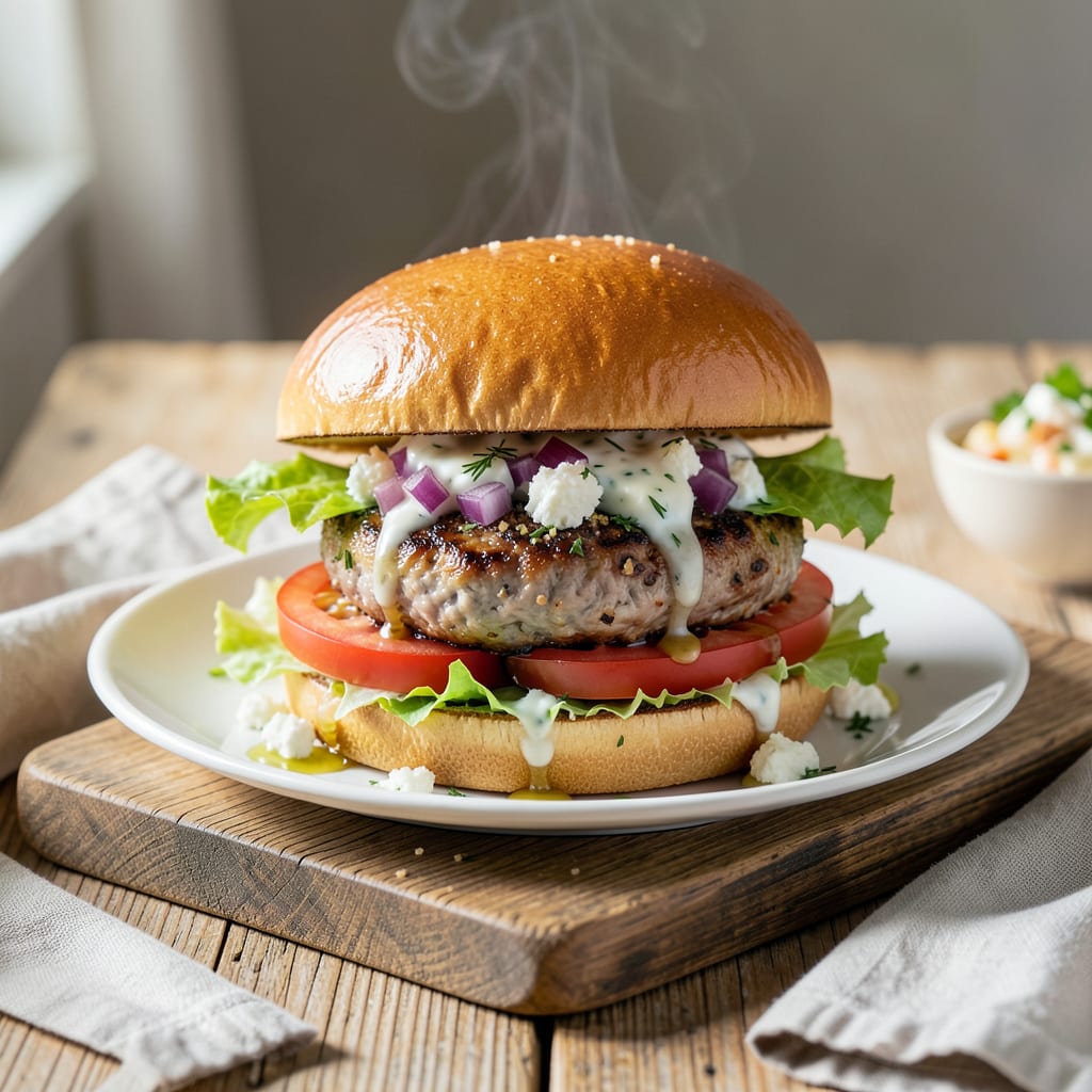 Comprehensive wegmans greek turkey burger recipe visual reference