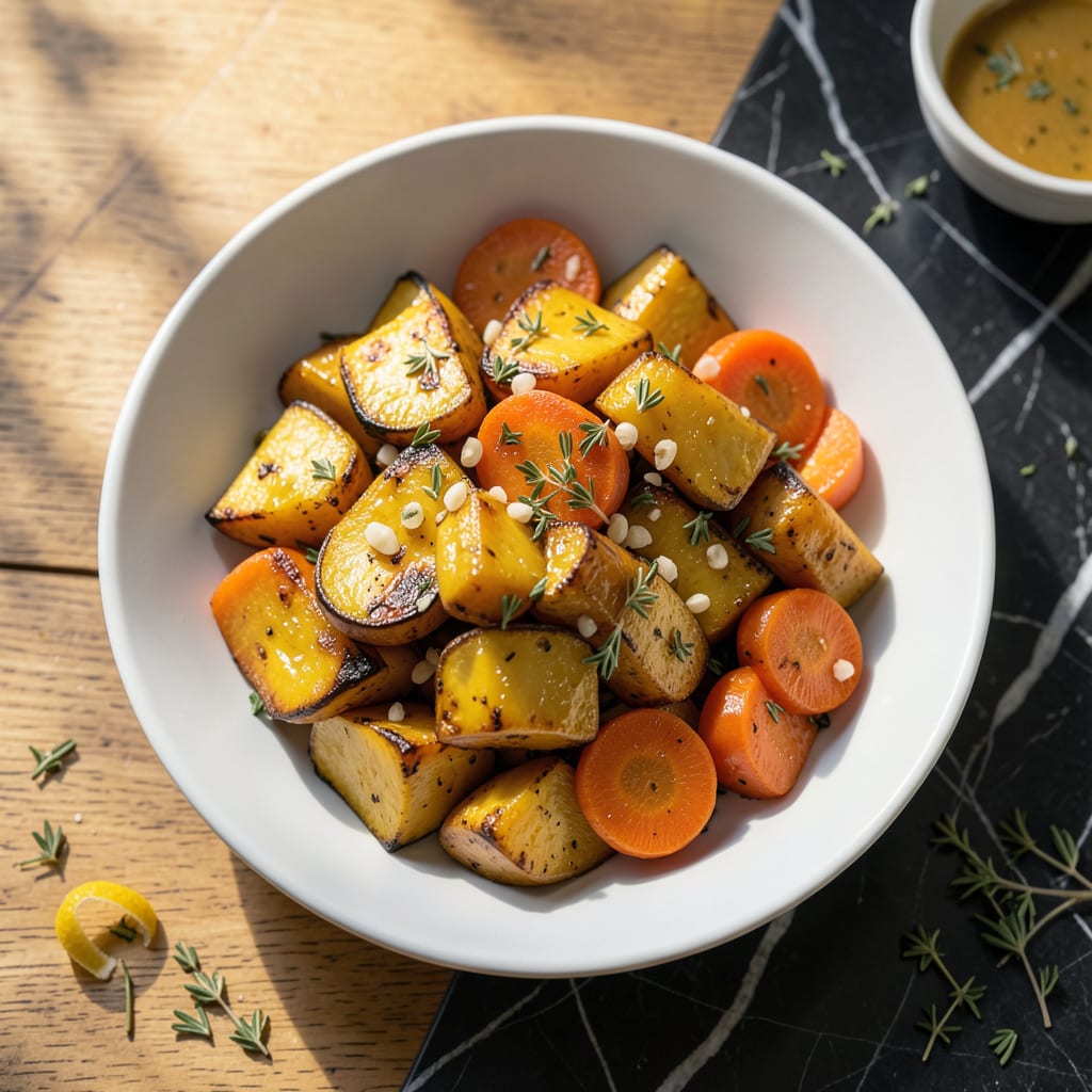 Yellow Squash And Carrot Recipe: Sweet And Savory Roasted Medley detailed visual guide