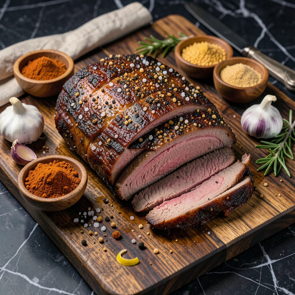 Visual representation of Young Sheldon Brisket Recipe Ingredients: Texas Style Smoked Tenderness With Bold Spice Rub