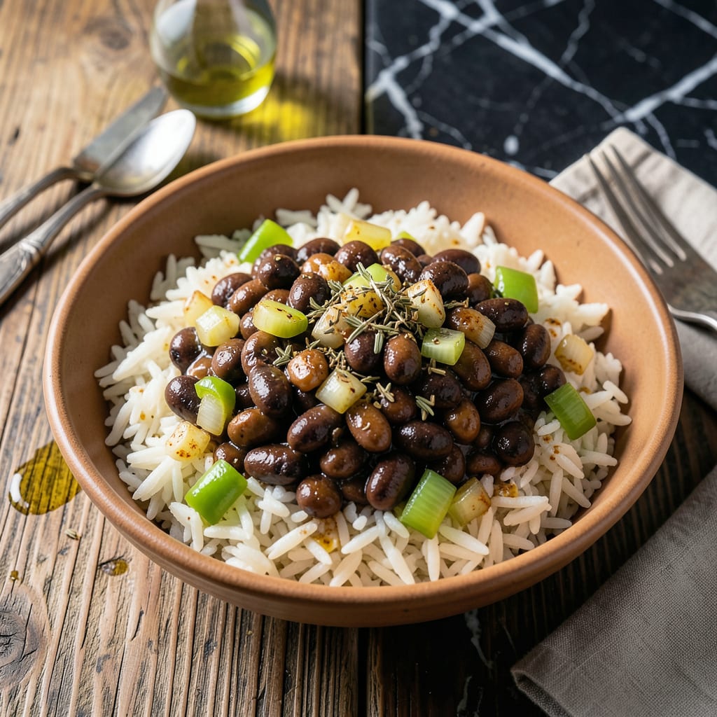 Zatarain's Black Beans and Rice Copycat Recipe: Creole Spiced One Pot Meal example with annotations
