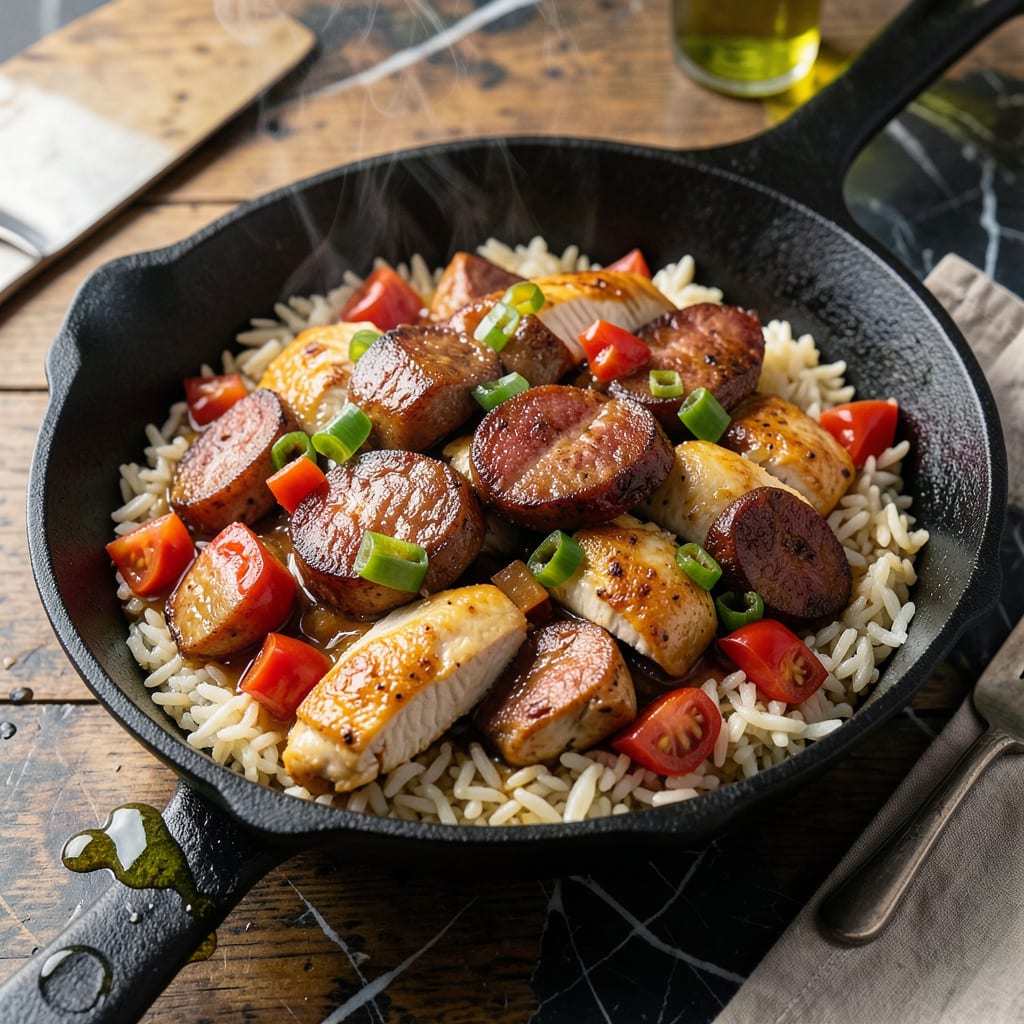 Zatarain's Jambalaya Pasta Copycat Recipe: Spicy Cajun Flavor in One Pot illustration with key details