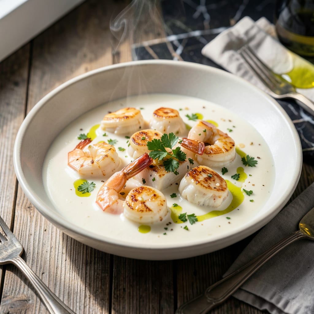 Visual representation of Zuppa Di Pesce White Sauce Recipe: Luxurious Seafood Base for Pasta
