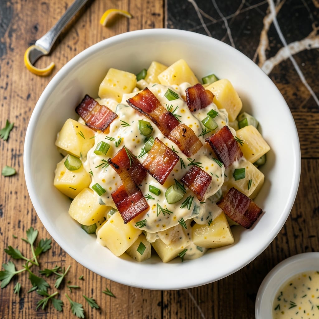 Paula Deen Potato Salad Recipe With Bacon: Smoky Creamy Southern Classic