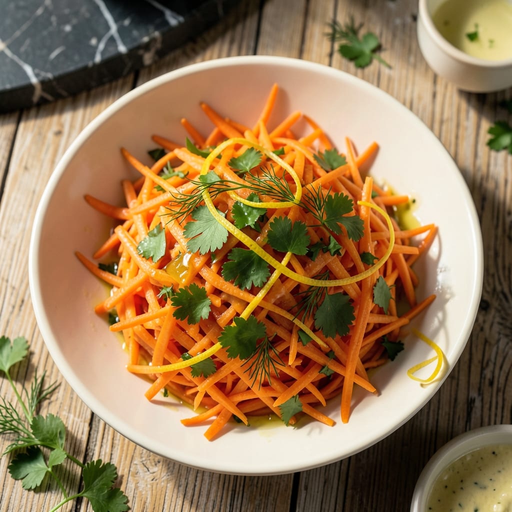 Carrot Salad Recipe Without Mayonnaise: Zesty Lemon and Herb Toss