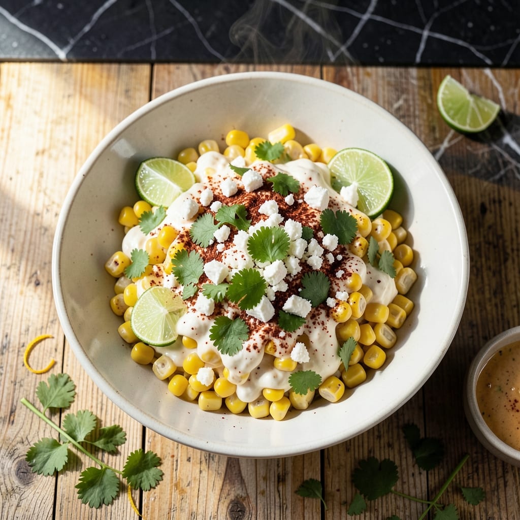 Street Corn Salad Recipe With Frozen Corn: Smoky Lime Zing in Every Bite