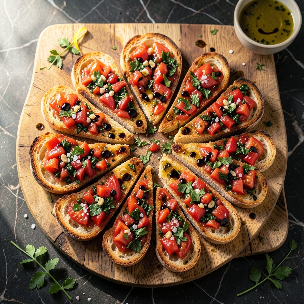 Bruschetta Recipe Without Basil: Classic Tomato Toast With Parsley Flourish