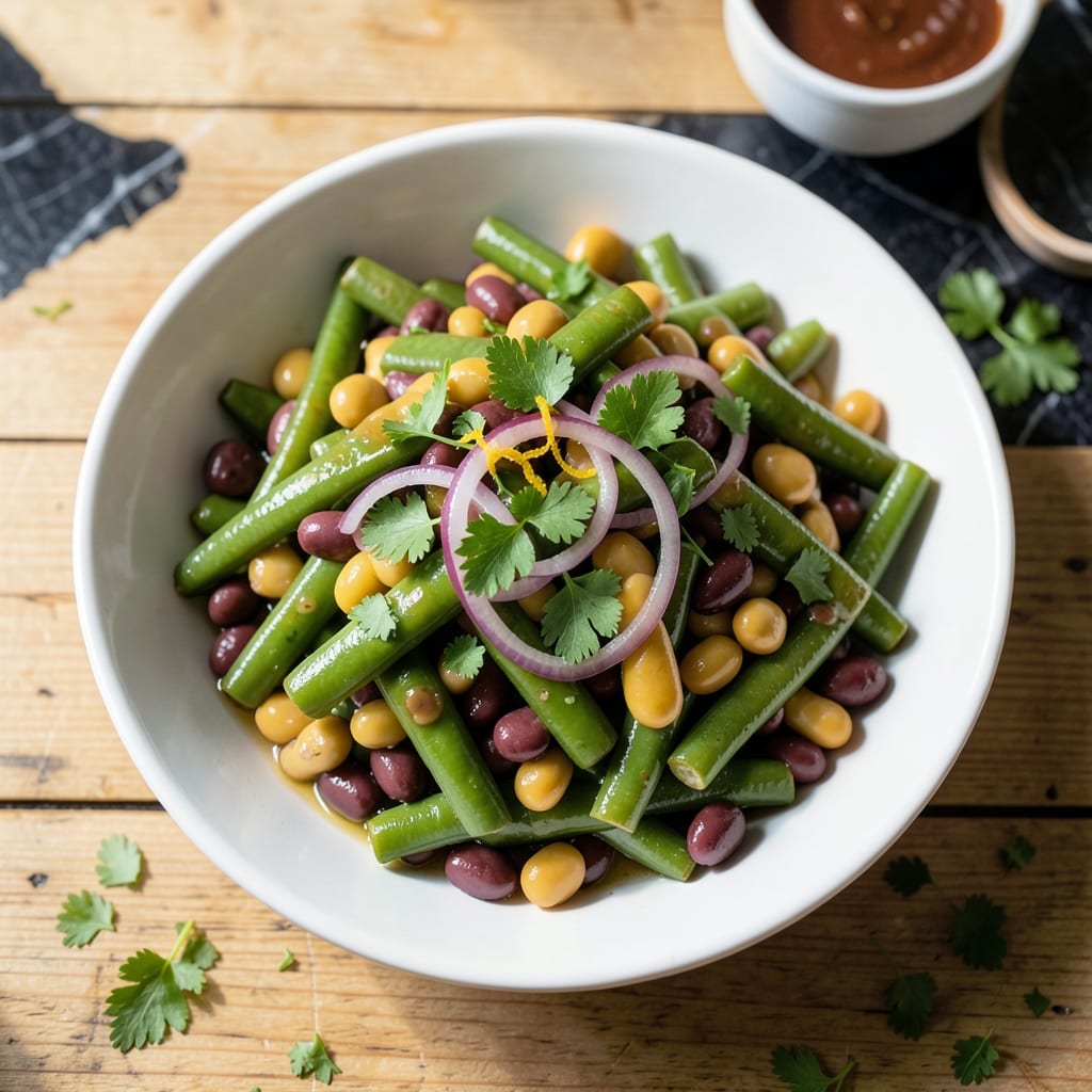 Paula Deen's Three Bean Salad Recipe: Zesty Marinated Crunch