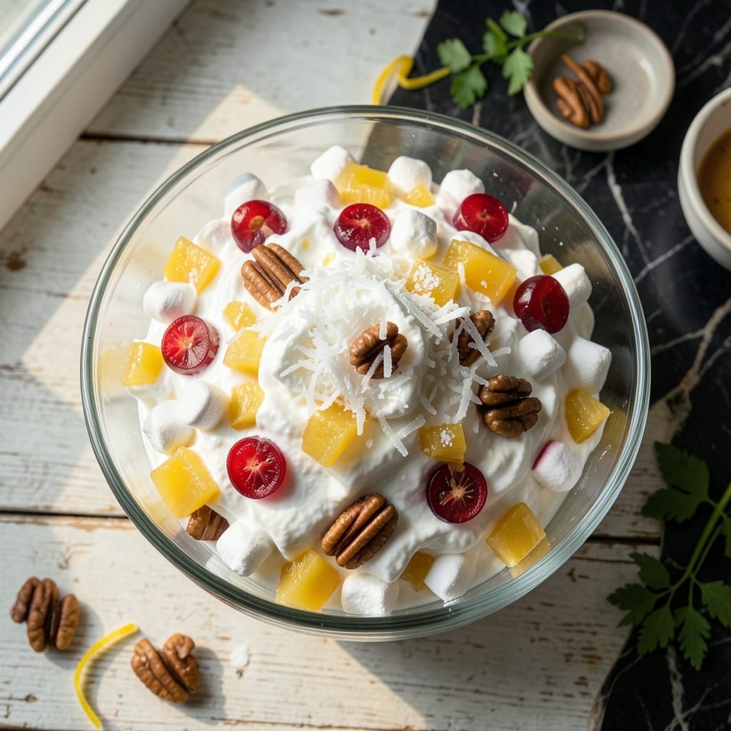 Angel Salad Recipe With Cool Whip: Retro Fruit and Nut Delight
