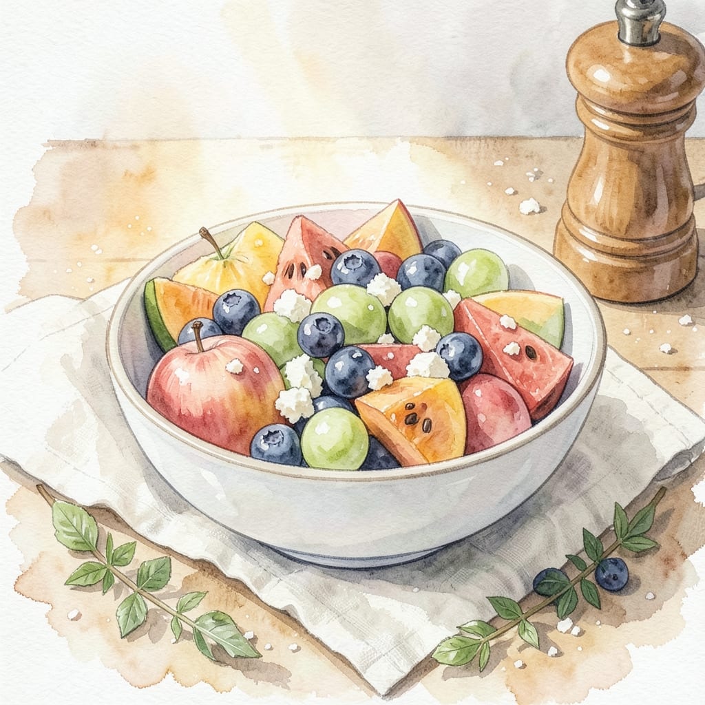 Fruit Salad Recipe With Cheese: Sweet and Savory Summer Medley