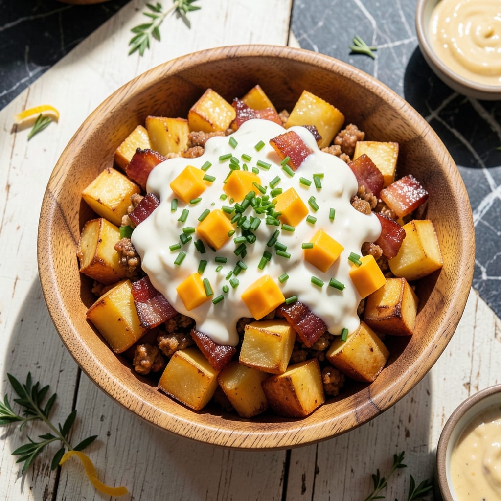 Baked Potato Salad Recipe Pioneer Woman: Loaded With Crispy Bacon and Chives