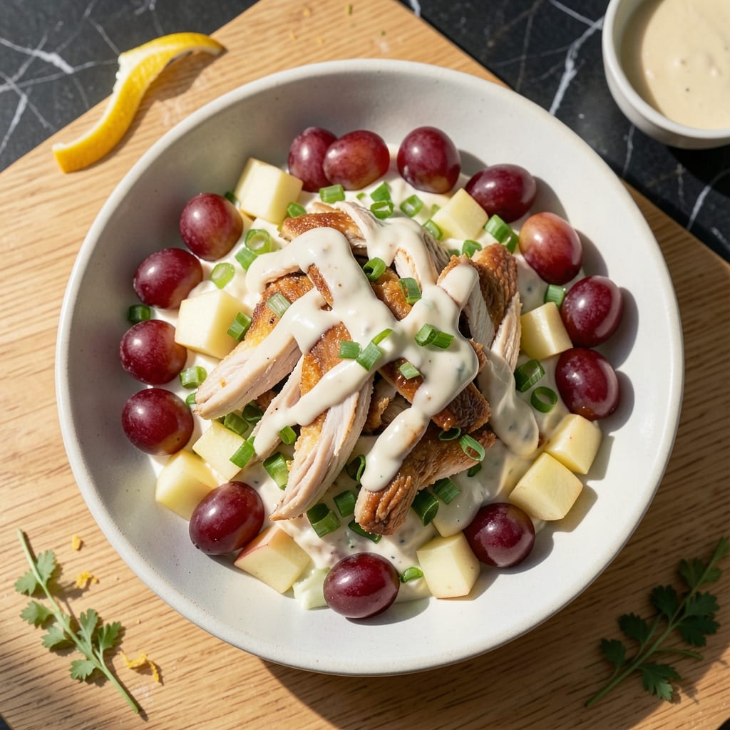 Sweet Chicken Salad Recipe With Grapes and Apples: Crisp Fruit Meets Creamy Comfort