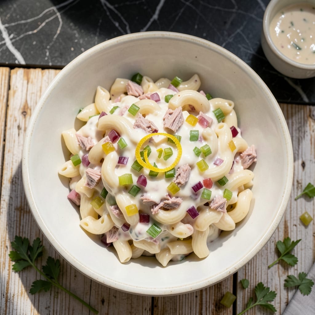 Macaroni Salad Recipe With Mayo And Tuna: Flaky Protein Meets Creamy Pasta