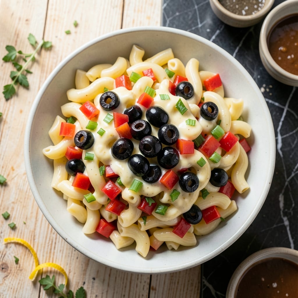 Macaroni Salad Recipe With Black Olives: Picnic-Ready Creamy Crunch
