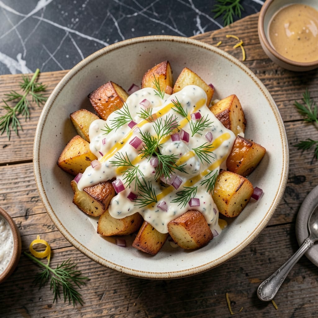 Baked Potato Salad Recipe Cold: No-Mayo Creamy Chill with Fresh Dill