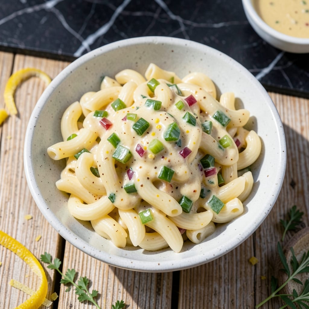 Macaroni Salad Recipe With Pickle Relish: Classic Picnic Crunch in a Creamy Bowl